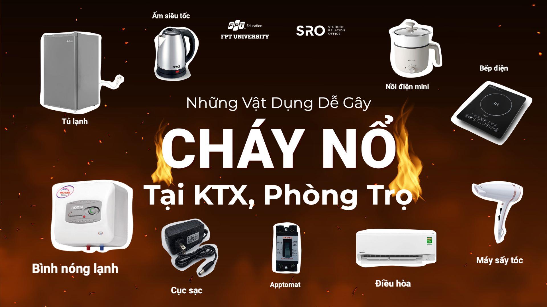 Vật dụng dễ gây cháy nổ